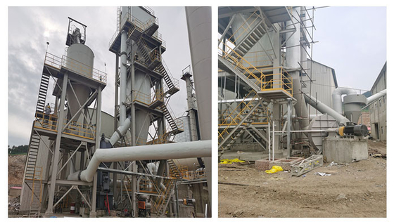 325 Mesh Limestone Vertical Mill Roller Pulverizer Plant For Calcite Dolomite Feldspar