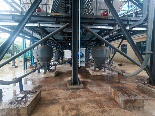 Customized Calcium Carbonate Pneumatic Conveying Equipment, Dense Phase Bin Pump Long Distance